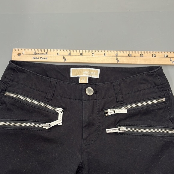 MICHAEL Michael Kors Women’s Black Skinny Jeans with decorative zips Size 00 - Picture 5 of 11